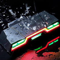 Waterproof Bicycle Light 3 Colors Warning Bike Rear Light  USB Rechargeable Cycling Taillight Flashing Light For Bike - east2cart.uk