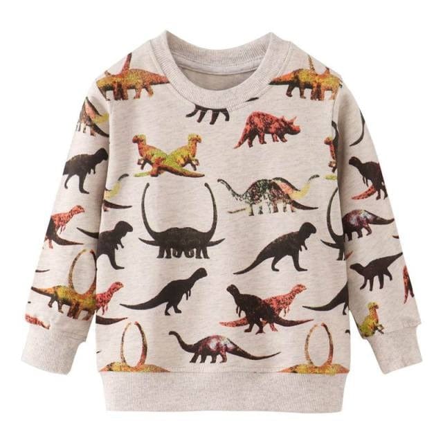 Boys Dinosaur Print Hoodie