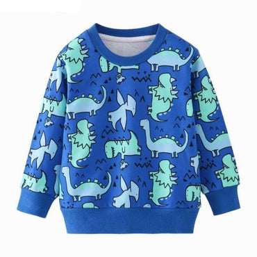 Boys Dinosaur Print Hoodie