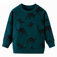 Boys Dinosaur Print Hoodie