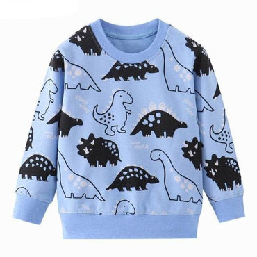 Boys Dinosaur Print Hoodie