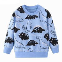 Boys Dinosaur Print Hoodie