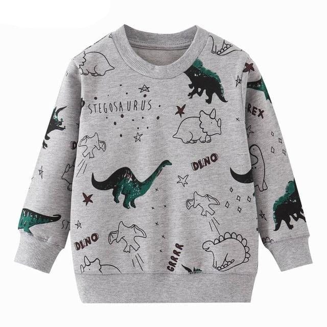 Boys Dinosaur Print Hoodie