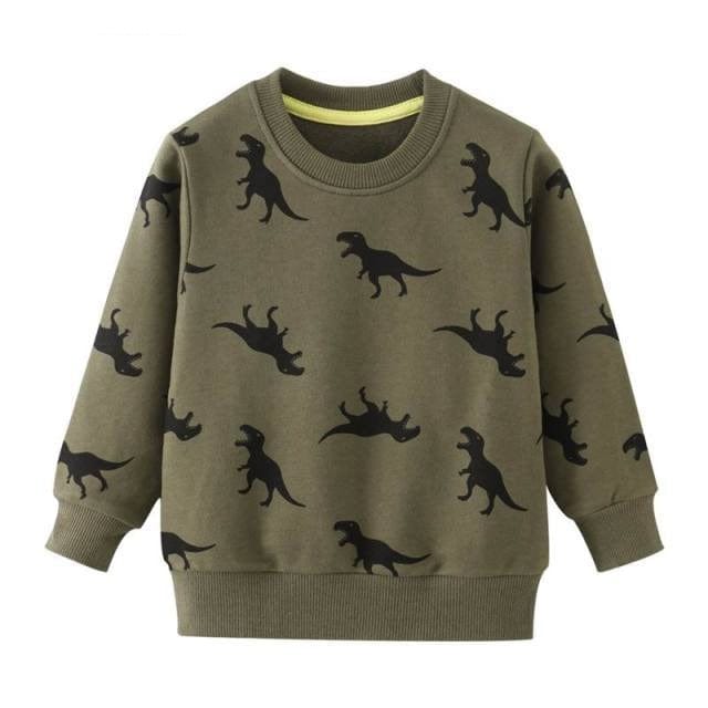 Boys Dinosaur Print Hoodie