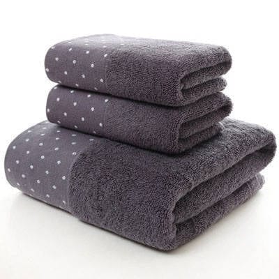 100% Cotton Geometric Pattern Bath Towel For Adults - east2cart.uk