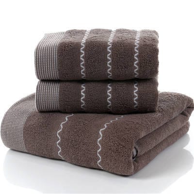 100% Cotton Geometric Pattern Bath Towel For Adults - east2cart.uk