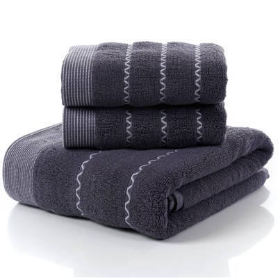 100% Cotton Geometric Pattern Bath Towel For Adults - east2cart.uk