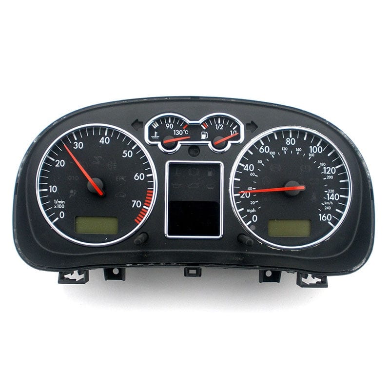 Speed Meter Decor Matt Chrome Gauge Cluster Bezal Dashboard chrome dial ring For VW MK4 Golf 4  Jetta GTI GLI V6 4 Motion - east2cart.uk