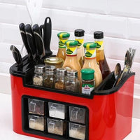 Multifunctional Kitchen Seasoning Box Spice Jar Container Spice Rack Organizer Kitchen supplies Rack Knife Storage Shelf - east2cart.uk