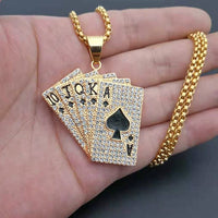 Playing Card Straight Flush Pendant - east2cart.uk