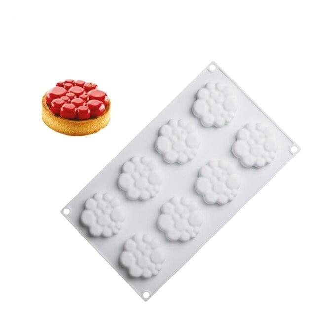 SHENHONG Egg Tart Ring Suit Silicone Cake Molds Chocolate Mousse French Dessert Moulds Pastry Tools Decorating Bakeware Baking - east2cart.uk