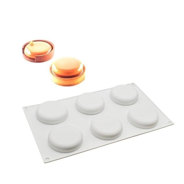 SHENHONG Egg Tart Ring Suit Silicone Cake Molds Chocolate Mousse French Dessert Moulds Pastry Tools Decorating Bakeware Baking - east2cart.uk