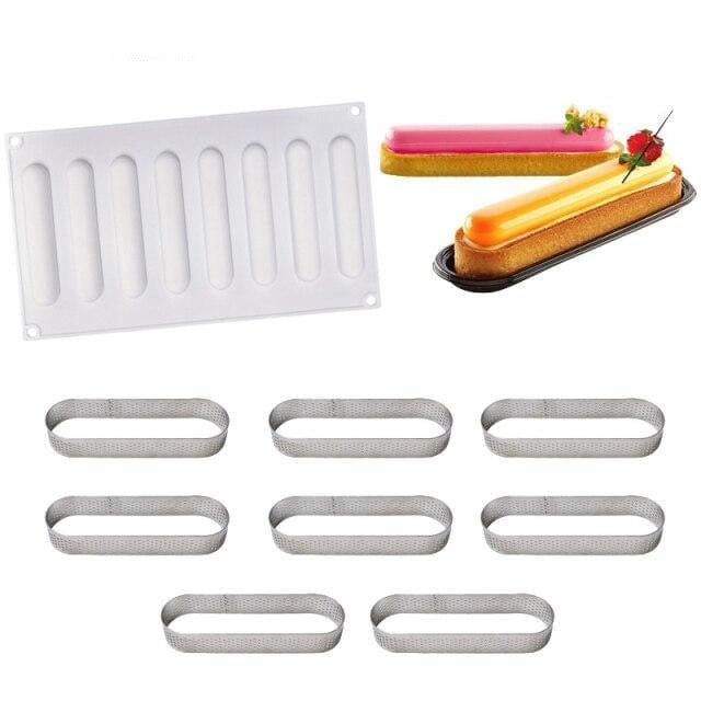 SHENHONG Egg Tart Ring Suit Silicone Cake Molds Chocolate Mousse French Dessert Moulds Pastry Tools Decorating Bakeware Baking - east2cart.uk