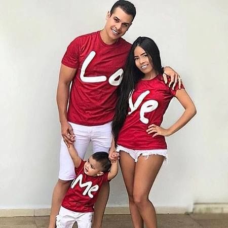 1pcs Love Me Family Shirts