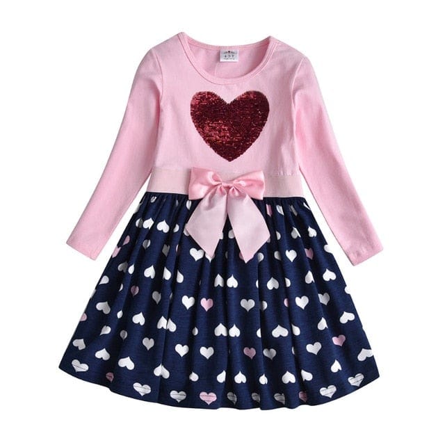 Girls Long Sleeve Winter Dress