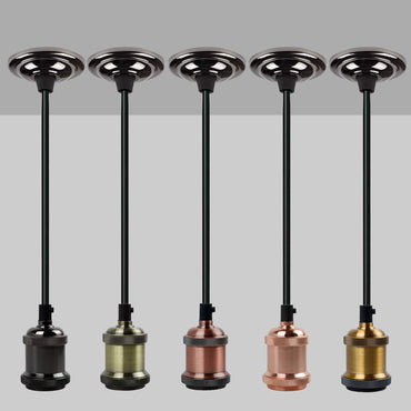 Retro Pendant Aluminium Shell Screw Light Bulb