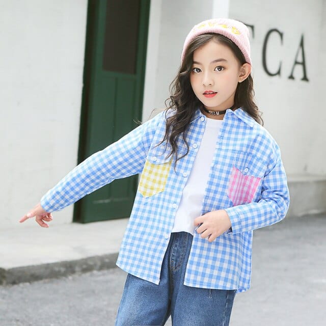 Girls Cotton Striped Shirts