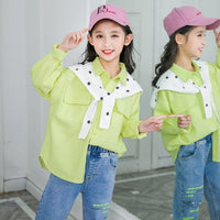 Girls Cotton Striped Shirts