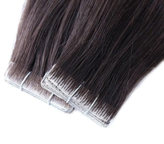 Neitsi Straight PU Skin Weft Hand Tied Tape In Adhesives Remy Human Hair Extensions 16" 20" 24" Virgin Invisible Seamless Tape - east2cart.uk