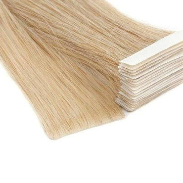 Neitsi Straight PU Skin Weft Hand Tied Tape In Adhesives Remy Human Hair Extensions 16