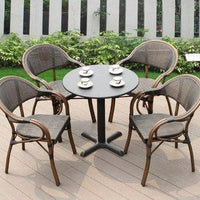 Outdoor table and chairs patio balcony set - east2cart.uk
