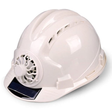 Solar Power Fan Helmet Outdoor Working Safety Hard Hat Construction Workplace ABS material Protective Cap Powered by Solar Panel - east2cart.uk