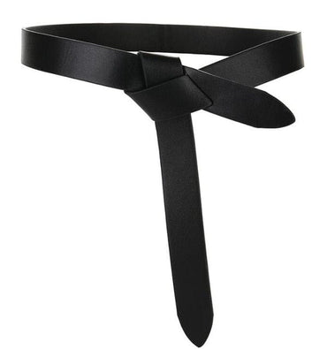 Newest Design knot cowskin belts for women soft real leather knotted strap belt long genuine dress accessories lady waistbands - east2cart.uk