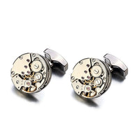 Steampunk Watch Men's Cufflinks - east2cart.uk