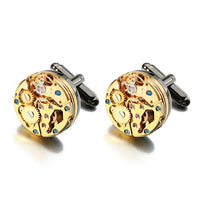 Steampunk Watch Men's Cufflinks - east2cart.uk