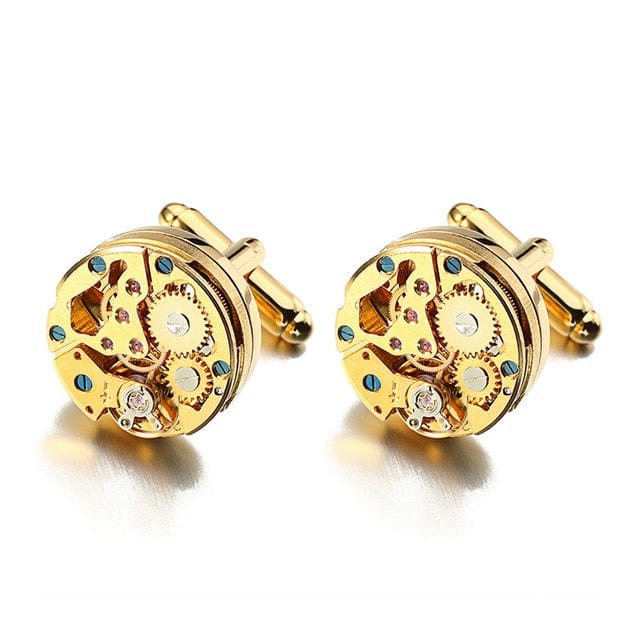 Steampunk Watch Men's Cufflinks - east2cart.uk