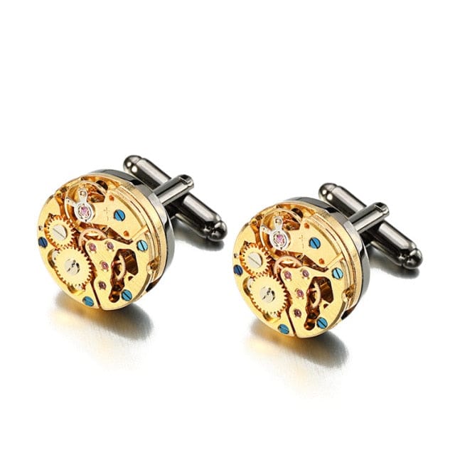 Steampunk Watch Men's Cufflinks - east2cart.uk