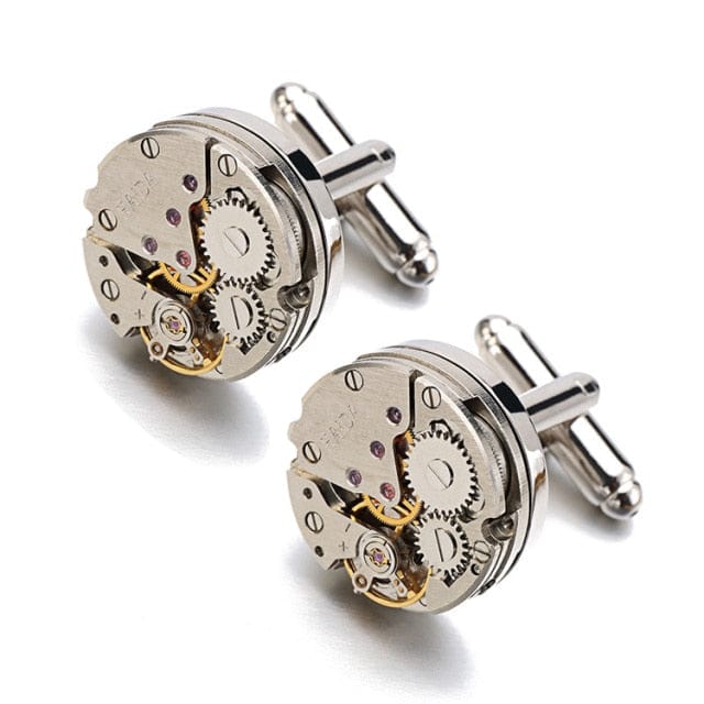 Steampunk Watch Men's Cufflinks - east2cart.uk