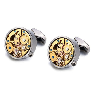 Steampunk Watch Men's Cufflinks - east2cart.uk