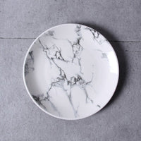 Nordic Style Marble Dinnerware Set Simple Bowl Plate Creative Mug Western Steak Dish - east2cart.uk