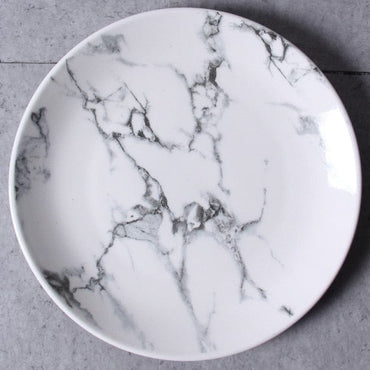 Nordic Style Marble Dinnerware Set Simple Bowl Plate Creative Mug Western Steak Dish - east2cart.uk