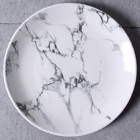 Nordic Style Marble Dinnerware Set Simple Bowl Plate Creative Mug Western Steak Dish - east2cart.uk