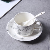 Nordic Style Marble Dinnerware Set Simple Bowl Plate Creative Mug Western Steak Dish - east2cart.uk
