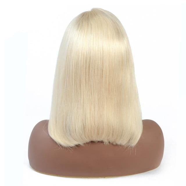 Straight Bob Malaysian Blonde Lace Front Wig - east2cart.uk