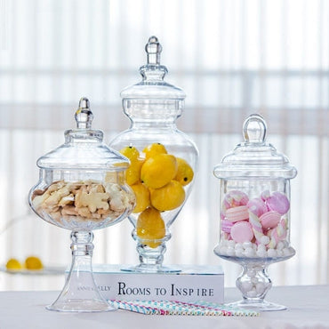 Glass Candy Jar Wedding Decor - east2cart.uk