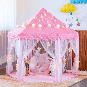 Princess Pink Castle Girls Playhouse - east2cart.uk