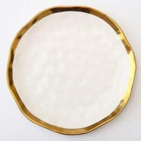 Luxury Gold Edges Black And White Tableware Set - east2cart.uk