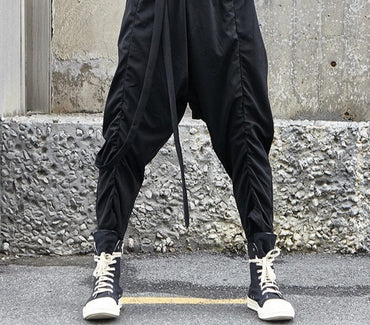 Black Loose Harem Pants