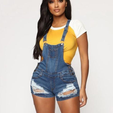 Denim jumpsuit jeans - east2cart.uk