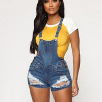 Denim jumpsuit jeans - east2cart.uk