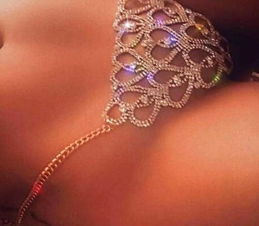 StoneFans Statement Heart Rhinestone Body Jewelry Sexy Lingerie Women Gift Charming Belly Chains for Waist Jewellery Gift 1028 - east2cart.uk