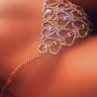 StoneFans Statement Heart Rhinestone Body Jewelry Sexy Lingerie Women Gift Charming Belly Chains for Waist Jewellery Gift 1028 - east2cart.uk