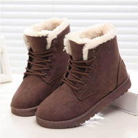 Winter Warm Faux Suede Ankle Boots
