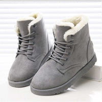 Winter Warm Faux Suede Ankle Boots