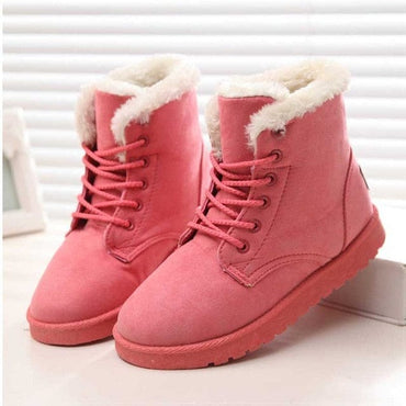 Winter Warm Faux Suede Ankle Boots