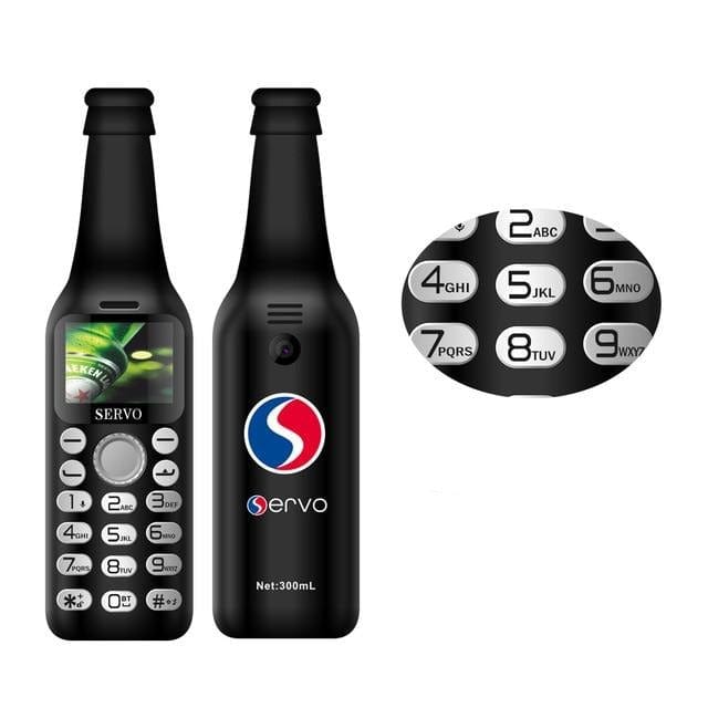 Wine Bottle Mini Mobile Phone V8 Bluetooth - east2cart.uk